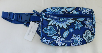 VERA BRADLEY Lighten Up Belt Bag Tropics Tapestry Blue Fanny