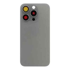 For Apple iPhone 15 Pro Back Glass Replacement With Steel Plate NFC Flash Light