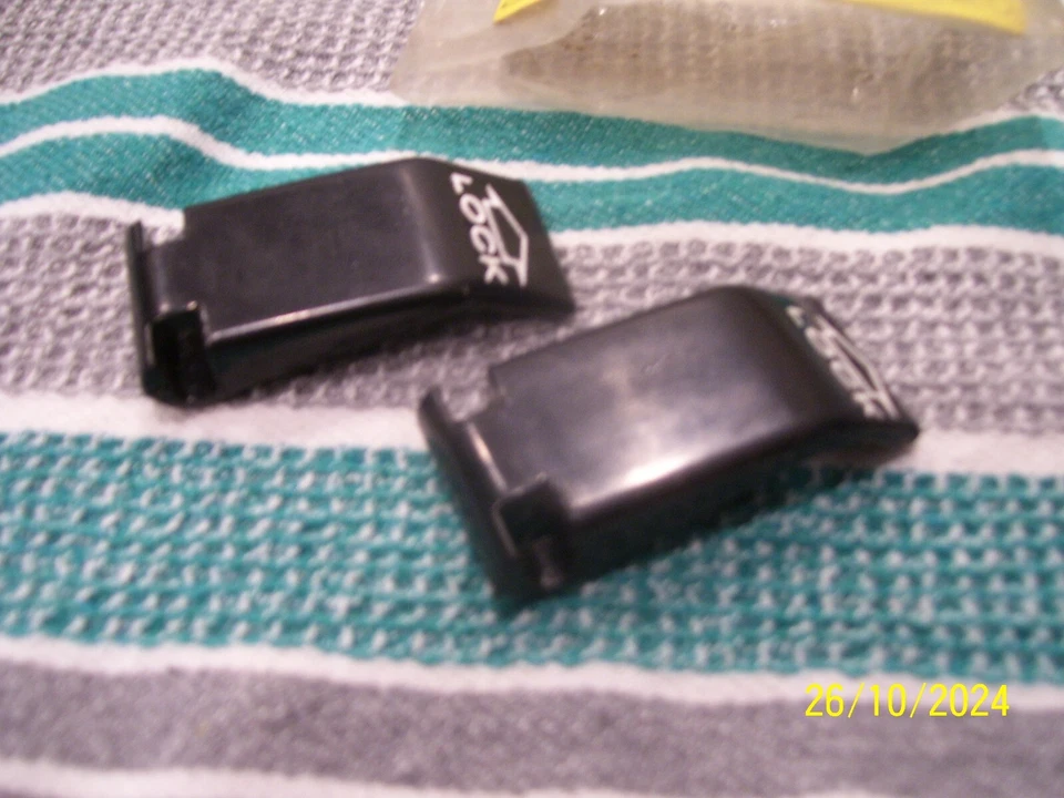 Nuevo de Lote Original 1968-69 AMC AMX INTERIOR NEGRO SON REPOSO TIRADORES DE CERRADURA DE PUERTA Foto 2 de 4