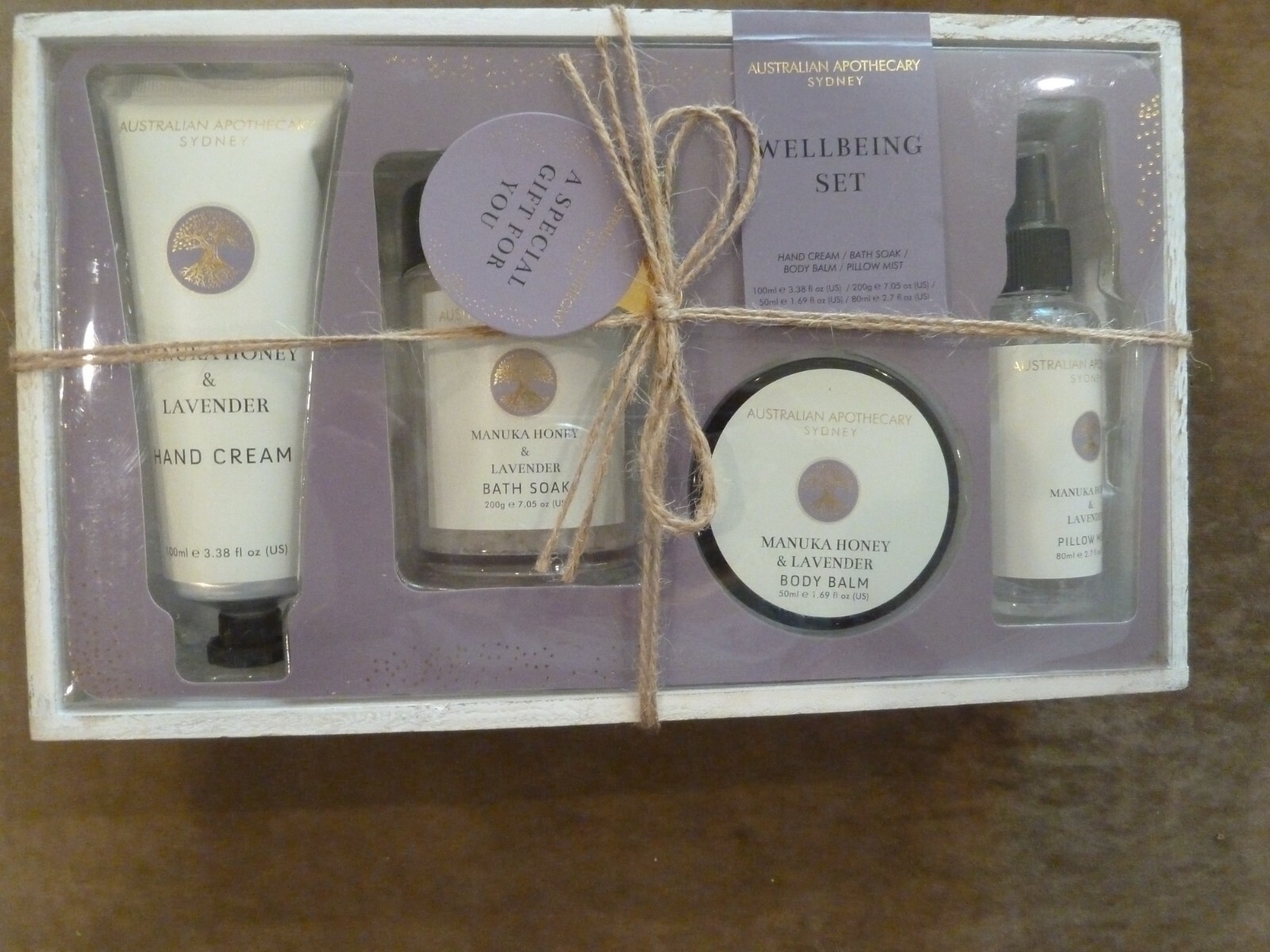 Australian Apothecary Sydney Well Being 4piece Box Set Manuka Honey