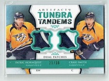 13-14 UD Upper Deck Artifacts  Patric Hornqvist--Craig Smith  /36  Dual Patches