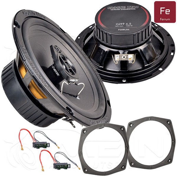 Ground Zero Lautsprecher FüR VW Lupo 1998-2005 Heck Seite 2-Wege Koax 120W #B1GN-image