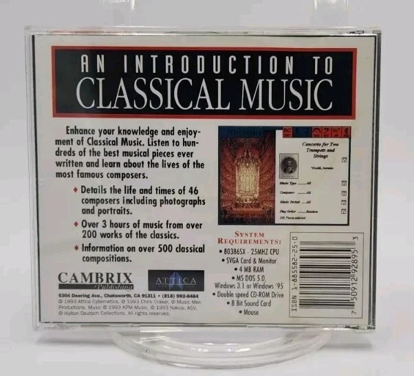 An Introduction to Classical Music  CD ROM  Attica Cybernetics Ltd - Image 2 of 4