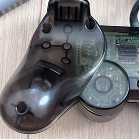 Sony PlayStation 1 PS PS1 DualShock Analog Controller SCPH-1200 Smoke Clear Gray