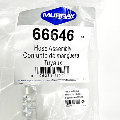 マー坊 66646 Murray Climate Control Hose Assembly, 096361125797 | eBay