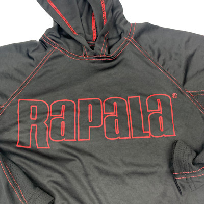 Boys shirt Rapala  youth size S long sleeve hooded  fishing sun  SPF 50  NWT