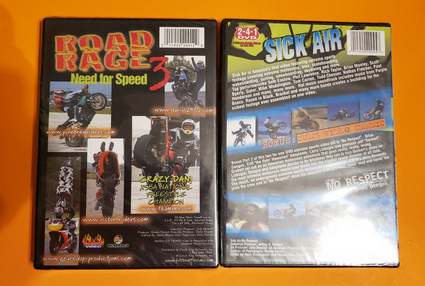 Lot of 5 Motorcycle DVDs - Motorcycle Rallies, Street races, Stunts ...