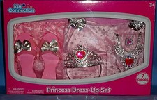 Princess Costume Dress-Girls 3-5-SKIRT-TOP-TIARA-SHOES-NECKLACE-KID CONNECTION