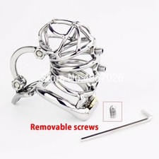 Stealth Lock Cage Adjustable Chastity Device Stainless Steel Male Chastity Belt