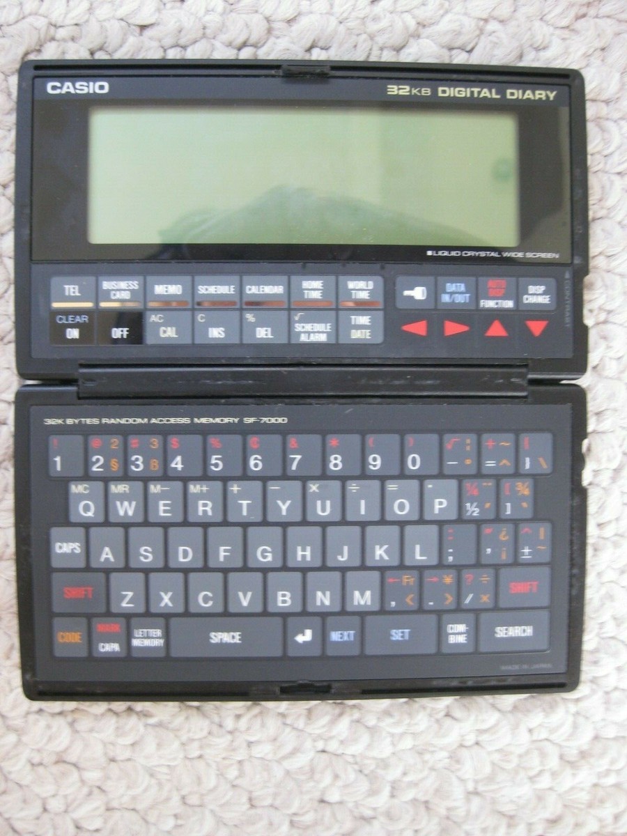 Vintage 1990's Casio SF-7000 Digital Diary Tested and Working with