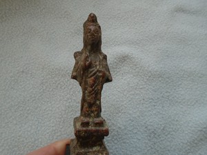 Antique Chinese Bronze Figure Chinese God Icon