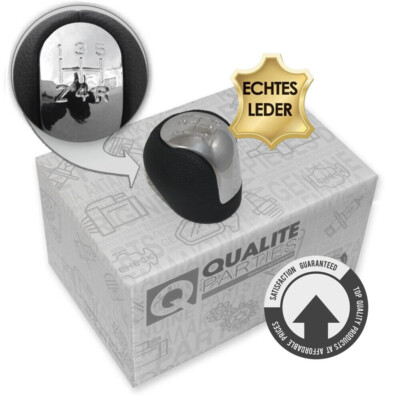 OEM LEDER SCHALTKNAUF 5-GANG OPEL VECTRA C SIGNUM SCHALTHEBELKNOPF CHROM DECKEL