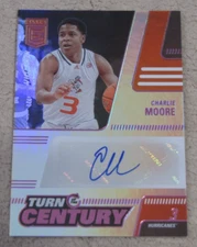 2022-23 Panini Draft Picks Turn Century Autographs Pink Charlie Moore Auto