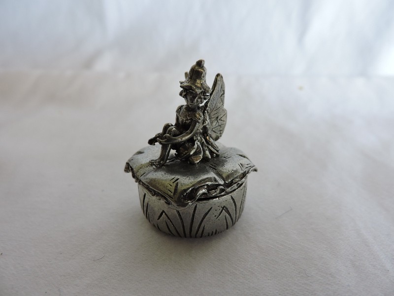 Tooth Fairy Box Container Pewter by Woodsetton England