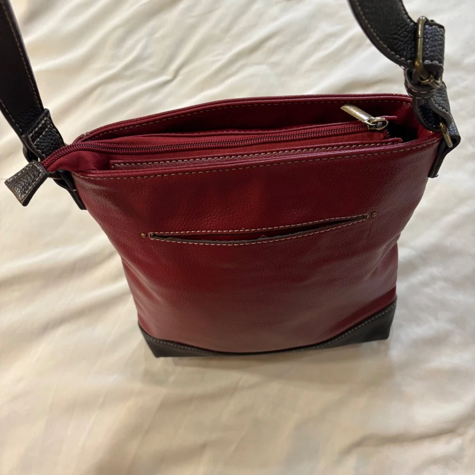 Bolso Bandolera Chala Cartera Rojo Gato Apliques Imitación Cuero Correa Ajustable Foto 3 de 4