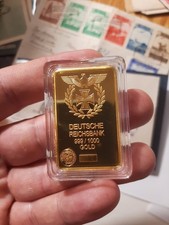 Lot BARREN DEUTSCHLAND 0,3g GOLD 24K PLATTIERT Beschreibung lesen