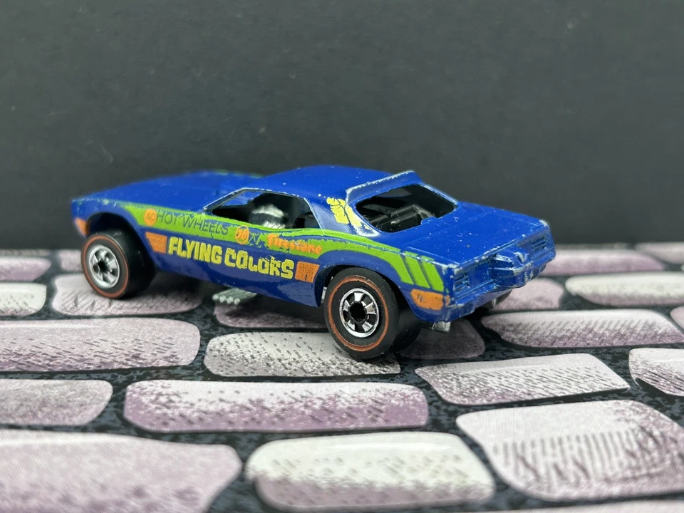 Hot Wheels Redline 1974 Flying Colors Top Eliminator Funny Car Blue Cuda Foto 2 de 4