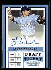 2017 CONTENDERS DRAFT TICKET AUTO LOGAN WARMOTH UNC