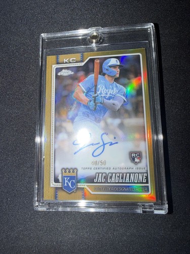 2026 Topps Chrome Jac Gaglianone RC Auto True Gold /50 RA-JC
