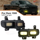 Amber LED Off Road fog light kit Driving lights For 2019-2026 Ram 1500 2500 3500