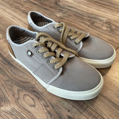 Taos Size 6 Super Soul GRAY/TAN Canvas Sneakers Shoes Womens SSL-14101 EUC