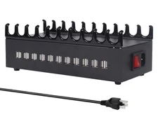 300W USB Charging Station 22-Port Fast Charger Dock for iPhone, iPad, Tablets