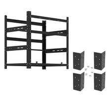 AAAwave The Sluice V.2 12 GPU Mining Rig Frame and 4 pcs of 1 Frame, Black