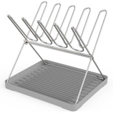 Bottle Drying Rack, Stainless Steel Foldable Water Bottle Drying Rack Organiz...