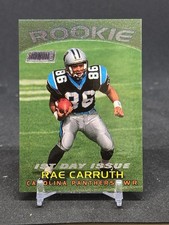 Rae Carruth 1997 stadium club 1st day issue RC rookie card (1 in 8,160 packs). rookie card picture