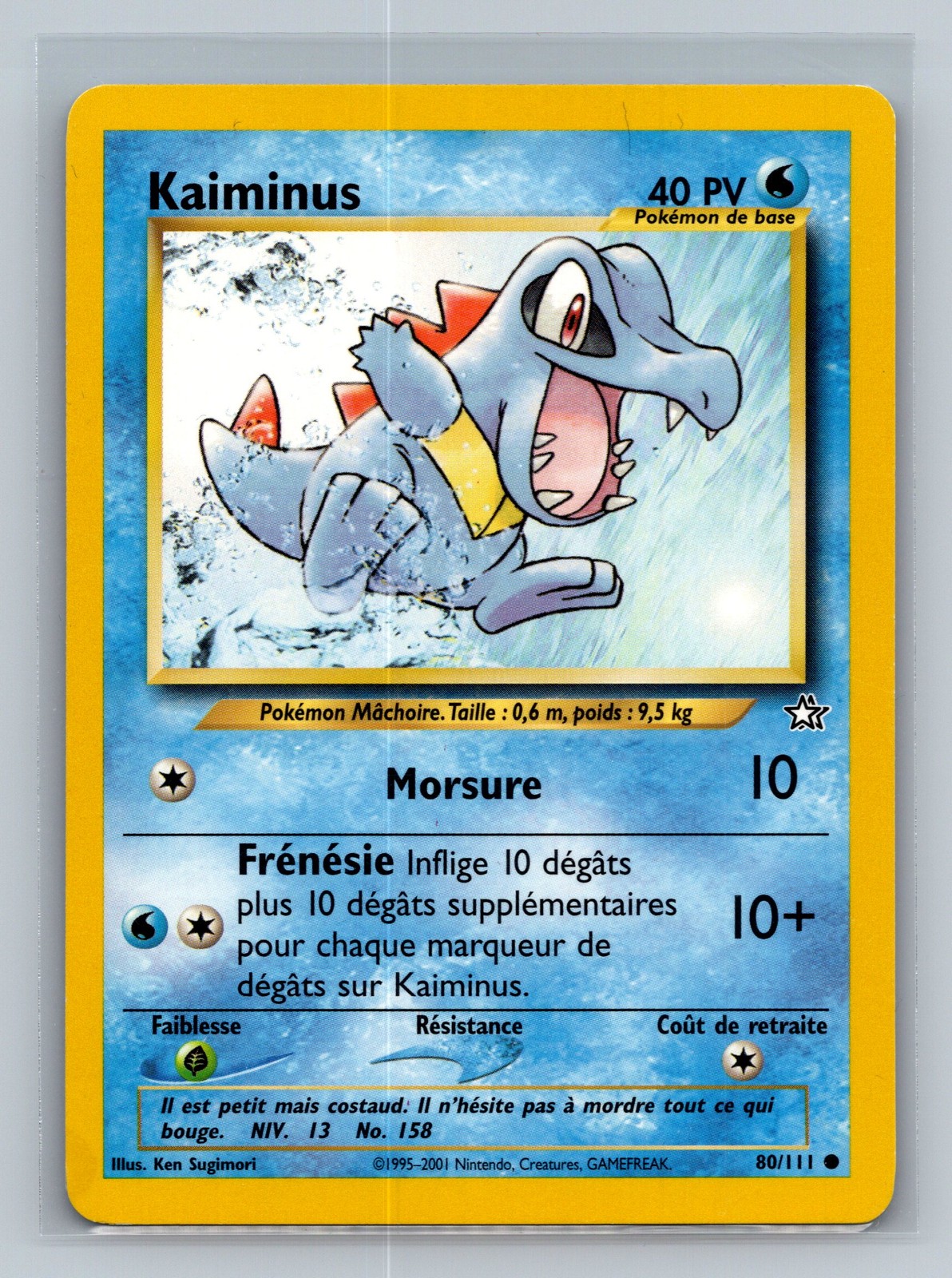 Totodile (80) 080/111 N1 Pokemon Card DE Unlimited LP