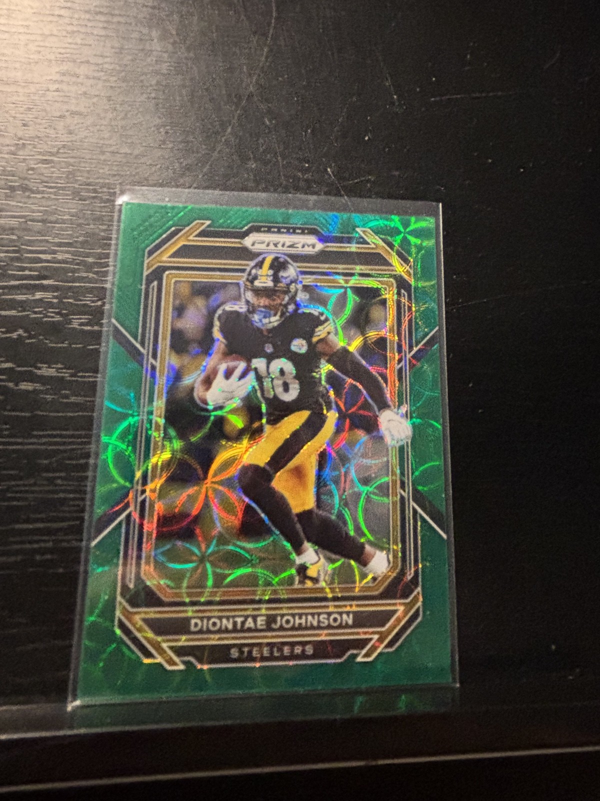 2022 Panini Prizm - Diontae Johnson #246 Green Scope Prizm /75