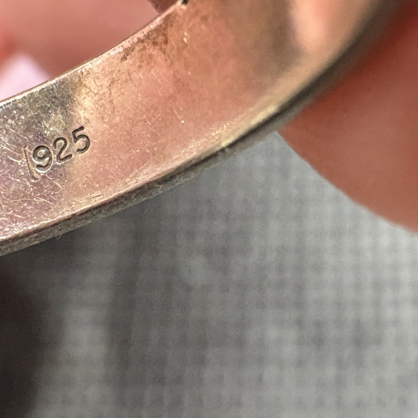 Handcrafted 925 ring With Unique Wave Pattern  Sz… - image 6