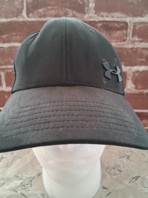 Under Armour Baseball Cap Herren schwarz Logo 6 Panel Belüftungslöcher verstellbare Träger