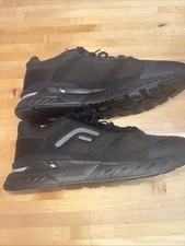 FitVille Men's Extra Wide Sneakers Breathable  Walking Shoes Black