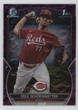 2023 Bowman Draft Chrome Fuchsia Lunar Refractor 60/199 Cole Schoenwetter fm0