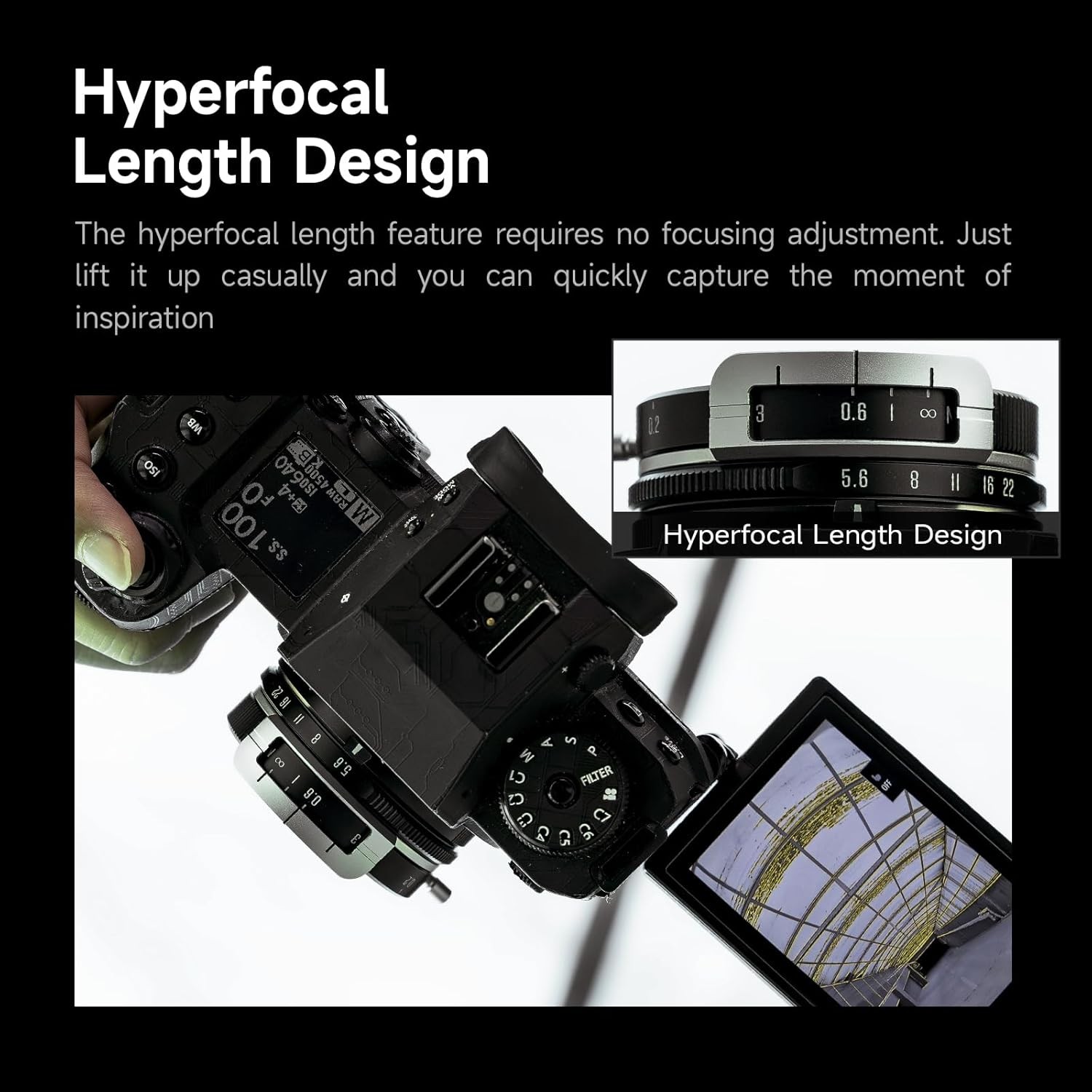 Brightin Star 10mm F5.6 Pro APS-C Ultra-Wide Angle Fisheye Lens for X/E/Z/FR/M43