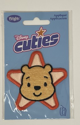 Vintage Disney Cuties Star Patch Baby Pooh Embroidered iron-on Appliqué