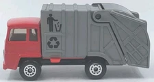 Vintage 1979 Matchbox REFUSE TRUCK SuperFast #36 Disposal Unit Red Gray Diecast