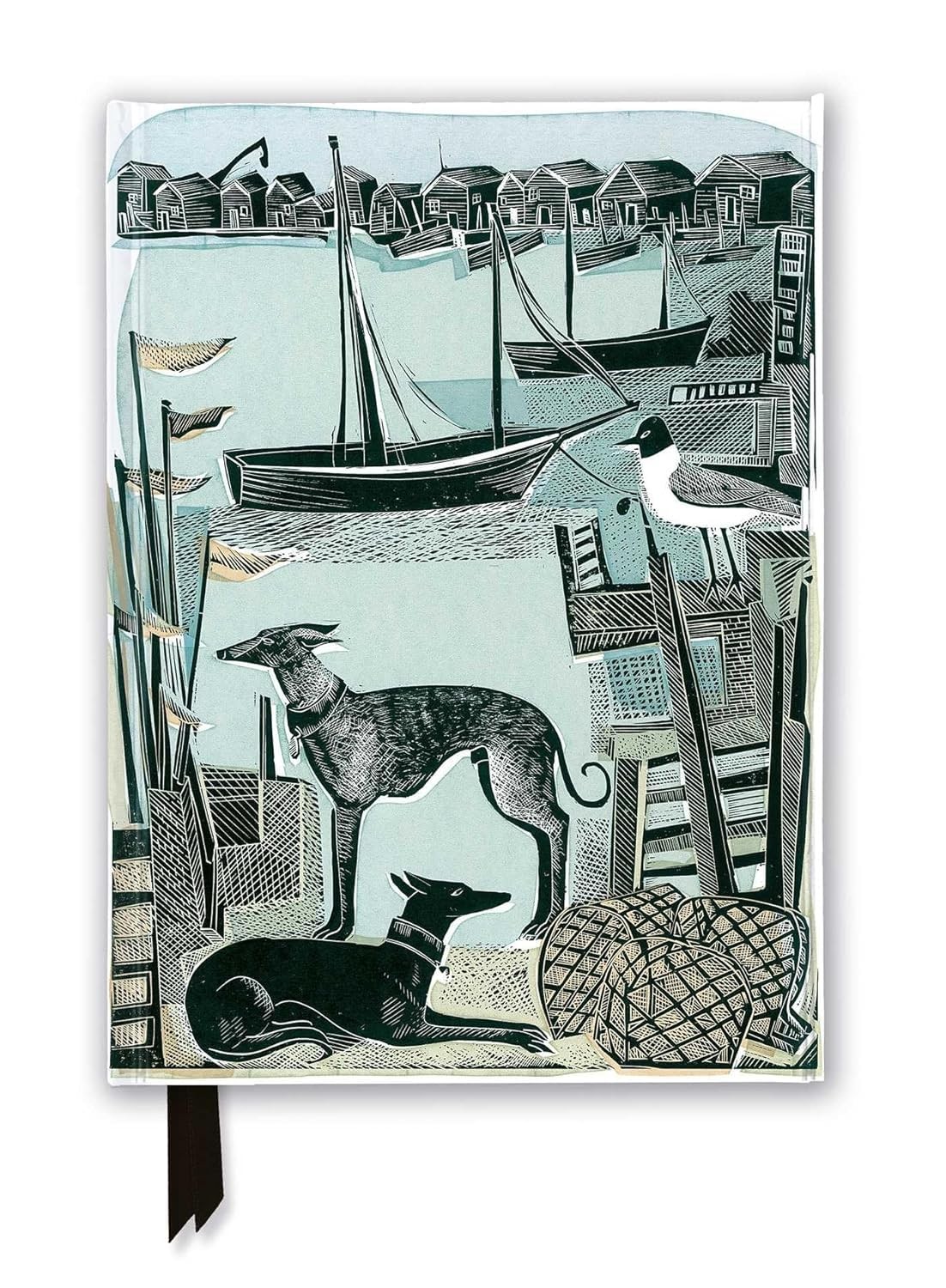 Angela Harding: Harbour Whippets (Foiled Journal) (Notebook / blank book) - Image 2