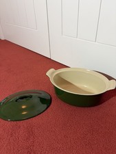 Le Creuset Emerald Green Vintage Casserole Dish 22 With Lid