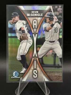 2025 Bowman Draft Kevin McGonigle Axis Chrome Refractor #/250 Tigers