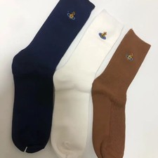 Vivienne Westwood Logo Embroidered Socks 3-Color Set, NEW