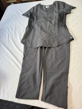 Women's Scrub Set: Notch V-Neck Pull On Jogger Pant Allheart Size Small