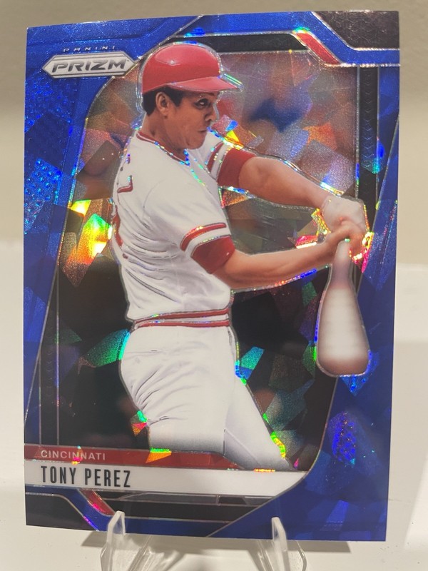 2025 Panini Prizm Tony Perez Tony Perez #249 Blue Ice Prizm Cincinnati Reds