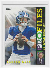 2026 Topps Flagship Jaxson Dart Topps Profiles Insert Card #TP-24