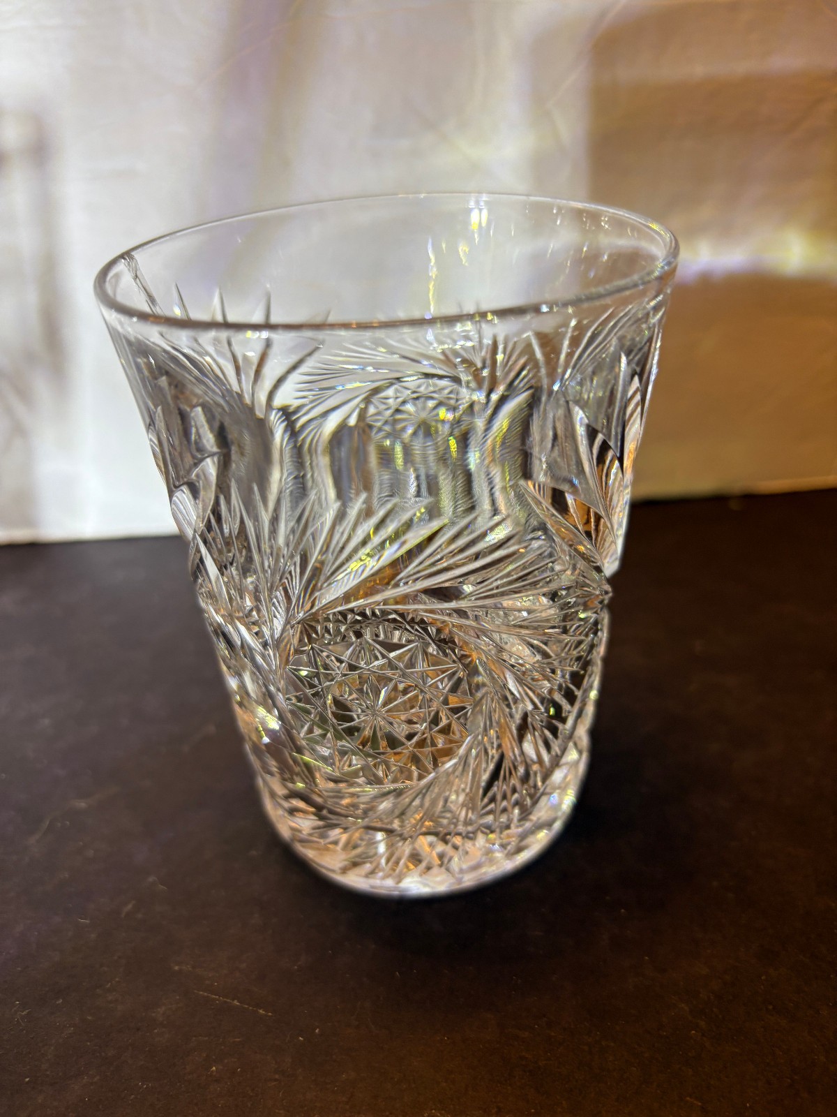 American Brilliant , ABP - FOUR "ORPHAN" UNMATCHED TUMBLERS, lot