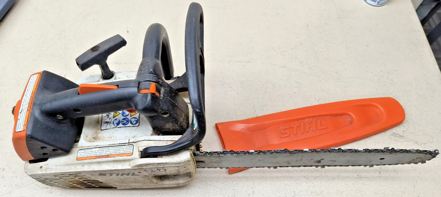 Stihl MS194T Gasoline Powered Top Handle Chainsaw Fair Shape Works