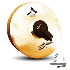 ZILDJIAN A0495 18" STADIUM SERIES MEDIUM HEAVY PAIR CYMBALS -MID HIGH PITCH ZKEY