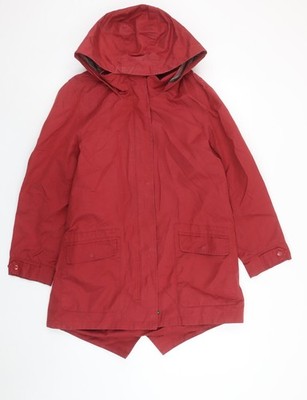 Roter Parka Mantel Damen UK Größe 10 Tigi