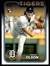 Reese Olson 2024 Topps Series One 1 Rookie Card RC #308 Detroit Tigers. rookie card picture